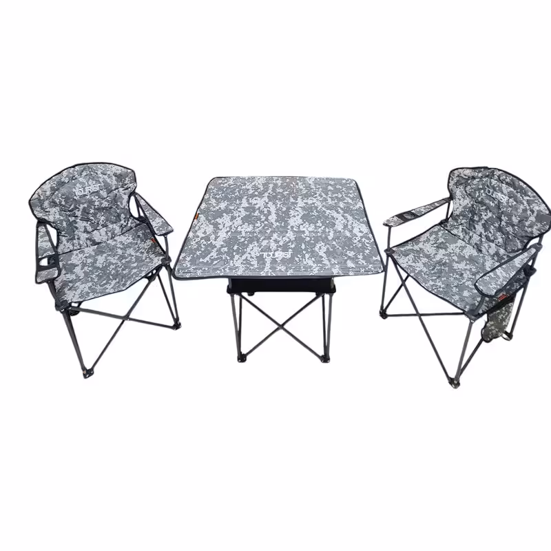 میز و صندلی تاشو سفری پرستیژ مدل استتار مجموعه 3 عددی