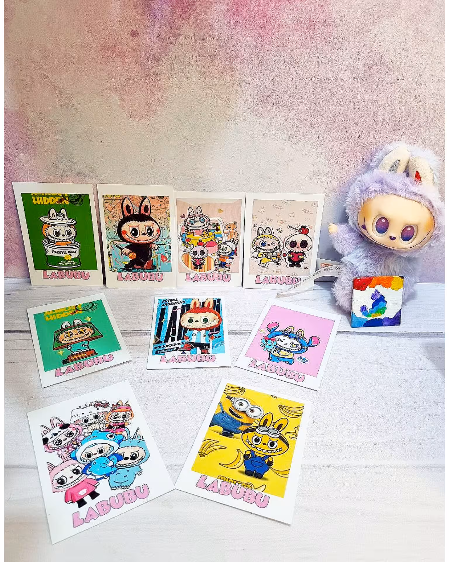 پولاروید فوتو کارت عکس آویز طرح لبوبو سایز 7 و نیم در 9 یک عدد