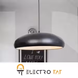 چراغ آویز طلق دار 3 لامپ مشکی