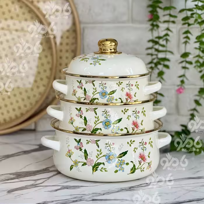 قابلمه لعابی3سایز گلدار متوسط 172