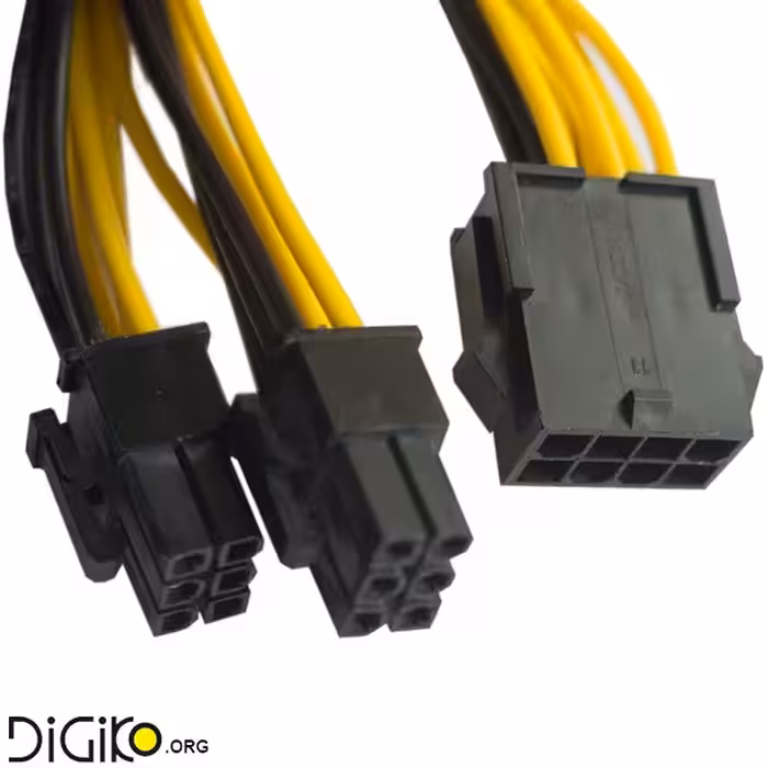 تبدیل برق 8 پین ماده به دو 6 پین نری