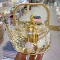 کتری پیرس شامپاینی دسته بامبو