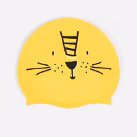 کلاه شنا نابایجی – دکتلون Nabaiji Silicone Swimming Cap – Standard Size – Yellow Lion