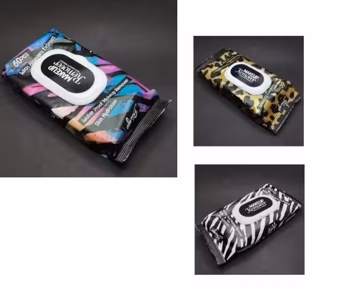 دستمال مرطوب 60 برگ ارایشی بانیو ارسال به صورت رندوم /