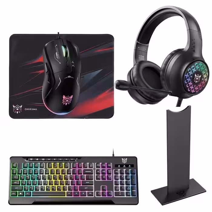 ست ماوس و کیبورد گیمینگ اونیکوما مدل TZ5006 به همراه موس پد