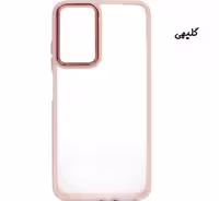 قاب گوشی شیائومی Redmi Note 11/11S/12S مدل متال کیس پشت طلق شفاف دور سیلیکونی گلبهی