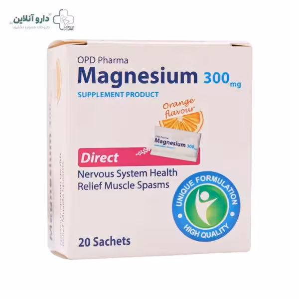 ساشه منیزیم 300 میلی گرم او پی دی فارما 30 عددی