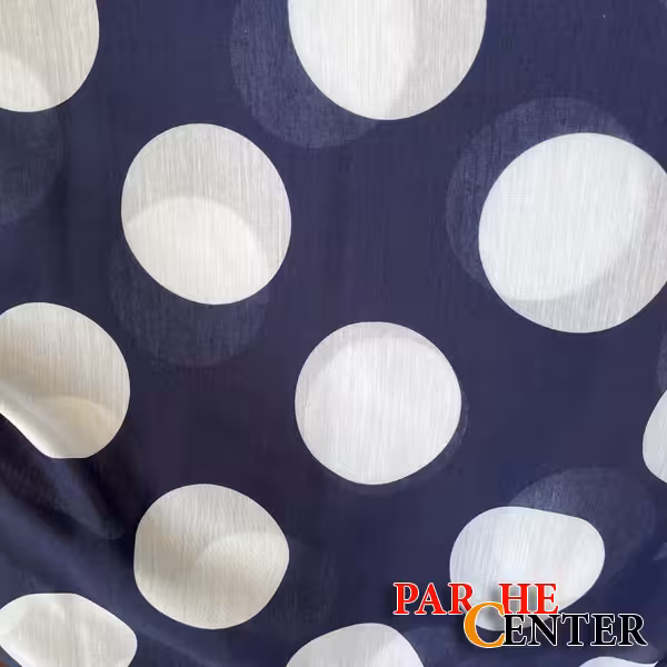 پارچه وال نخی خال دار با عرض 150