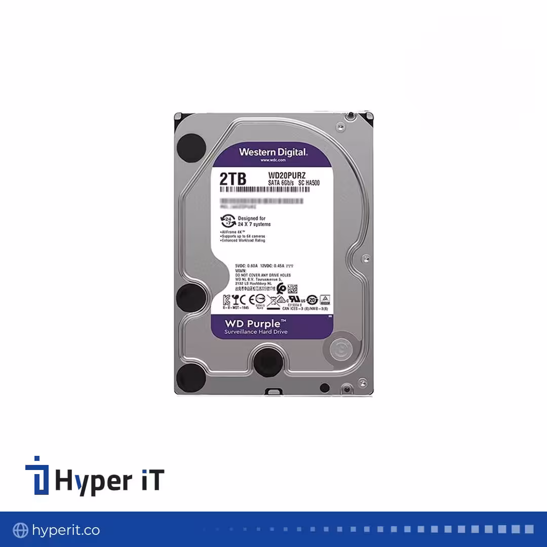 هارد 2 ترابایت بنفش وسترن دیجیتال