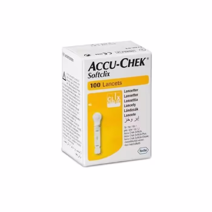 سوزن تست قندخون اکیوچک مدل Softclix / بسته 100 عددی