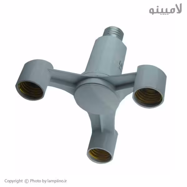 سرپیچ تبدیل 1 به 3 لامپ معمولی 3 شاخه