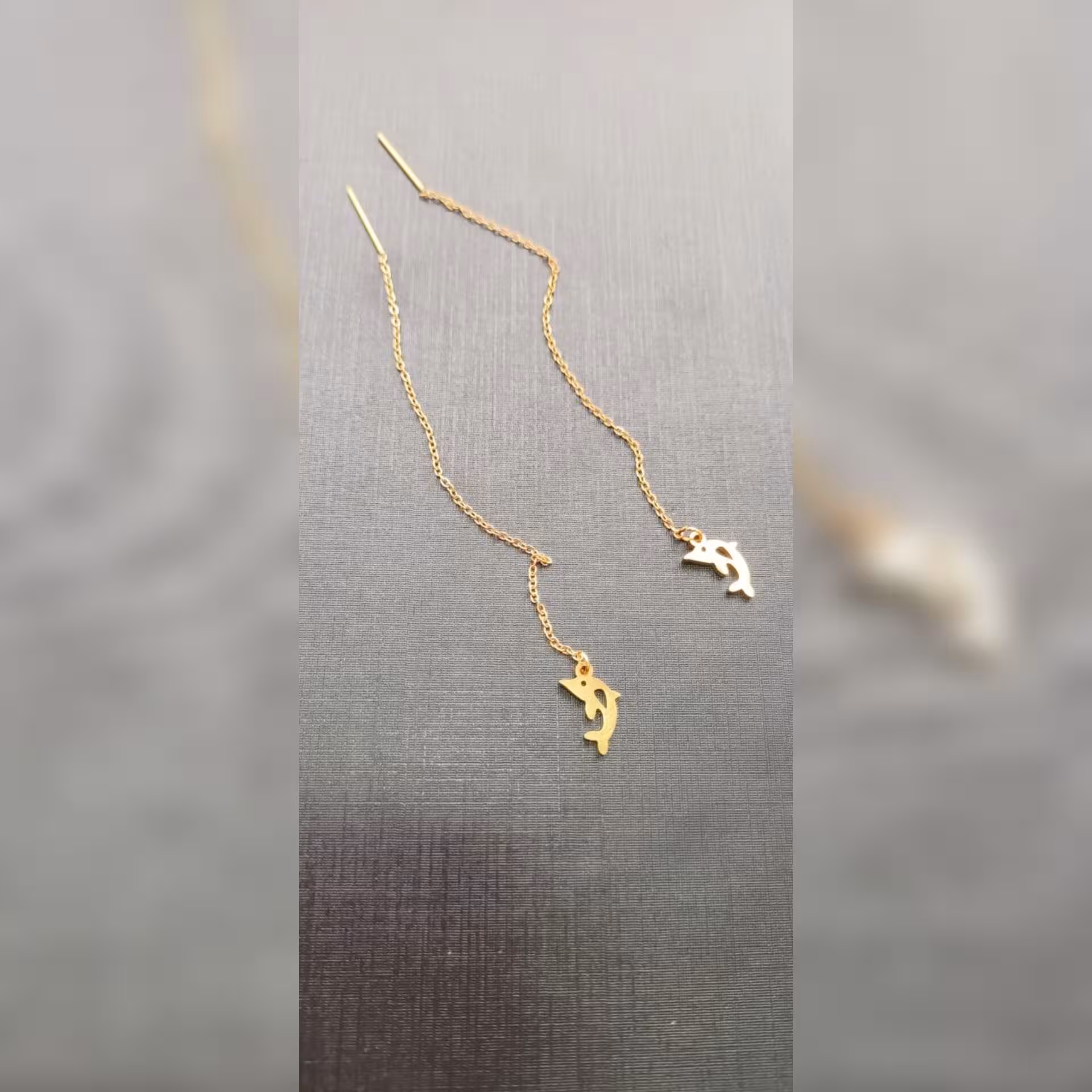 گوشواره بخیه ای ساده