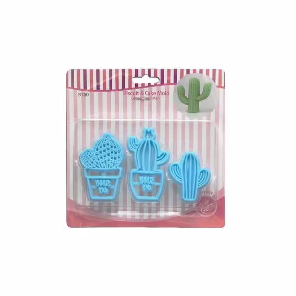 کاتر پلاستیکی کاکتوس 3 عددی f12