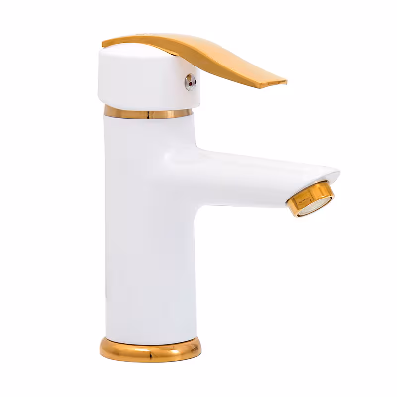 شیر روشویی سیتکو مدل 526 سفید طلایی