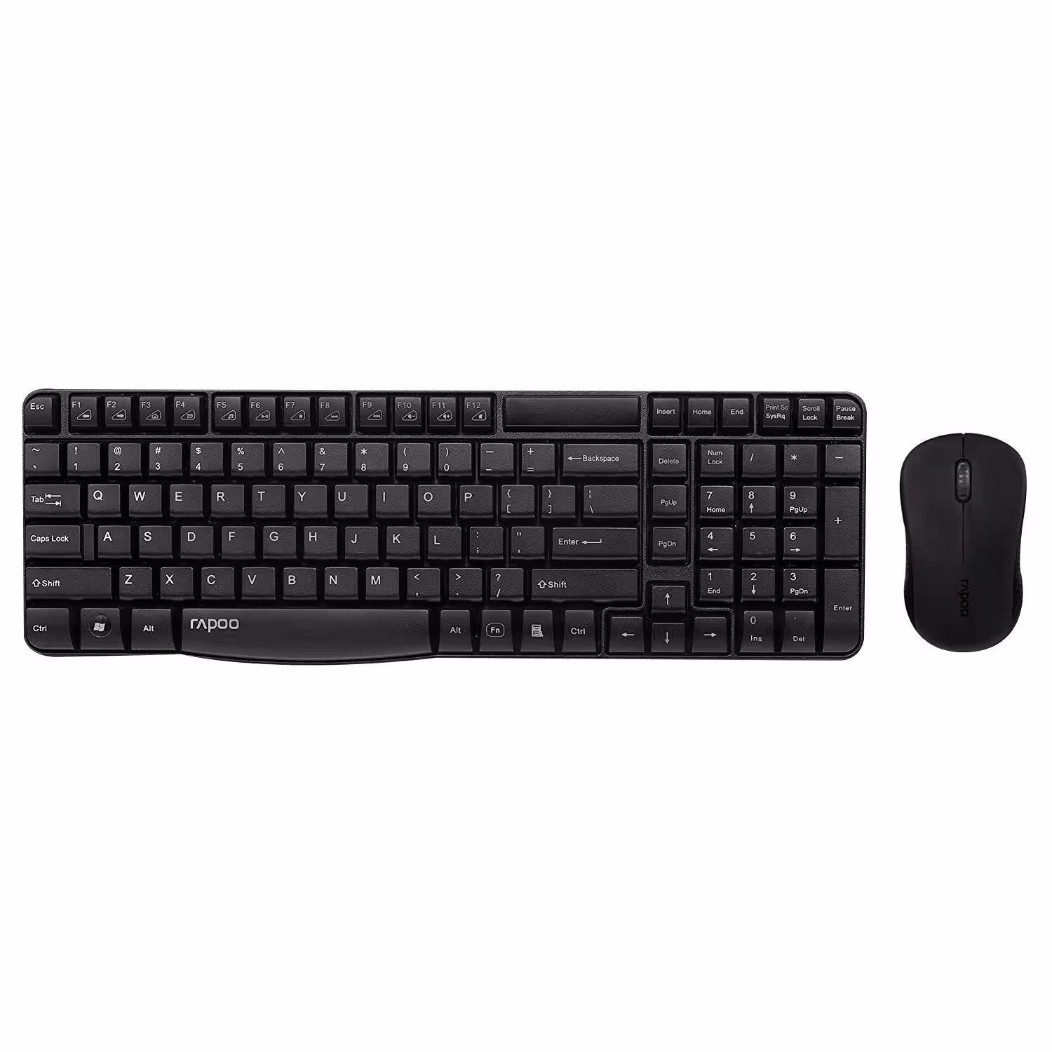 کیبورد و ماوس بی سیم رپو مدل X1810 رنگ مشکی
