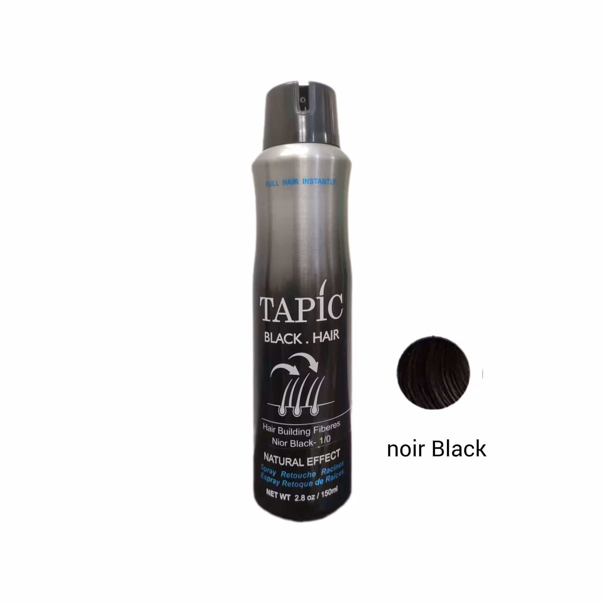 اسپری پرپشت کننده مو 150 میلی برند TAPIC رنگ NOIR BLACK