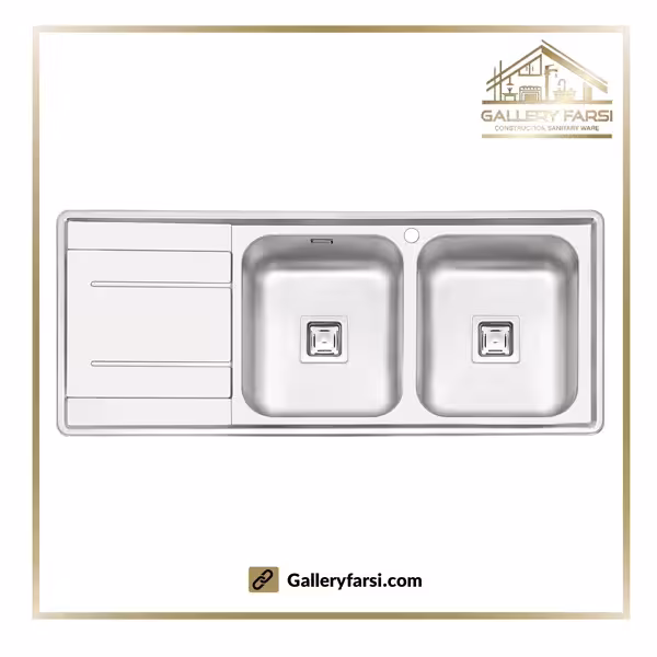 سینک پرنیان استیل توکار مدل PS2214