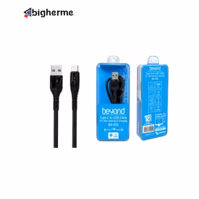 کابل شارژ TYPE-C بیاند مدل BA-505 به طول 1 متر