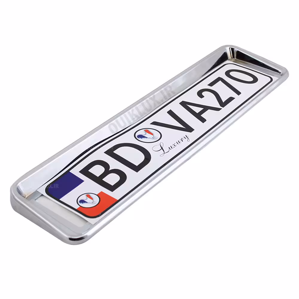 قاب پلاک آبکاری کروم سه بعدی