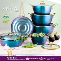 سرویس قابلمه اویز پلاس مدل ویولا 11 پ سبز