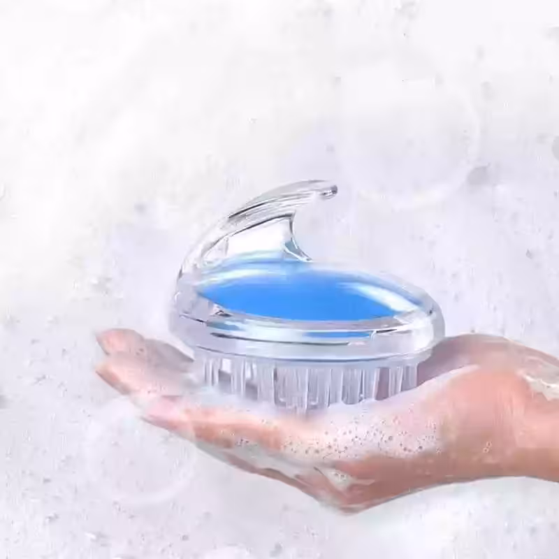 برس سر سیلیکونی شفاف