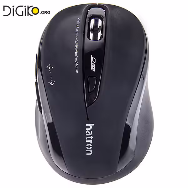 ماوس وایرلس هترون (5 کلید ،بدون صدا، سنسور BLUE EYE،ارگونومیک)مدل 120