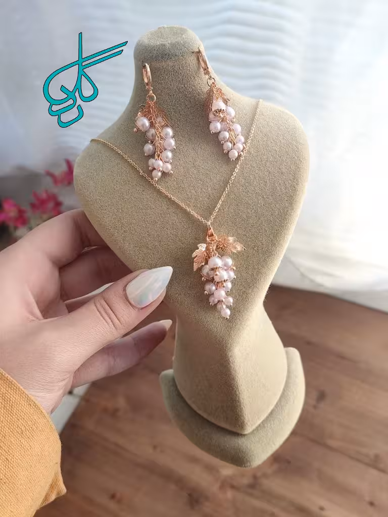 خرید نیمست طرح خوشه انگور مارک YSX کیفیت عالی رنگ ثابت (همراه با زنجیر) کد 1715597 - ردگل