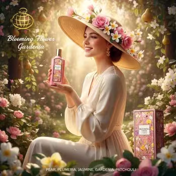 عطر 2025 جدید و خوشبو گلی زنانه بلومینگ فلاور گاردنیا فراگرنس ورد - اصل