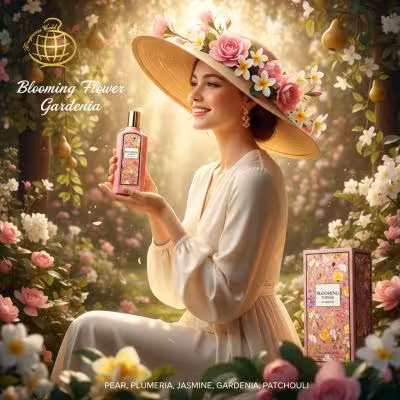 عطر 2025 جدید و خوشبو گلی زنانه بلومینگ فلاور گاردنیا فراگرنس ورد - اصل