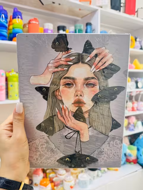 کلاسور فانتزی طرح دختر پروانه ای