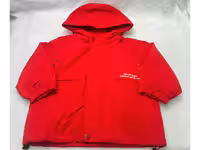 کاپشن کلاهدار  داخل مخمل پولیشی قرمز رنگ