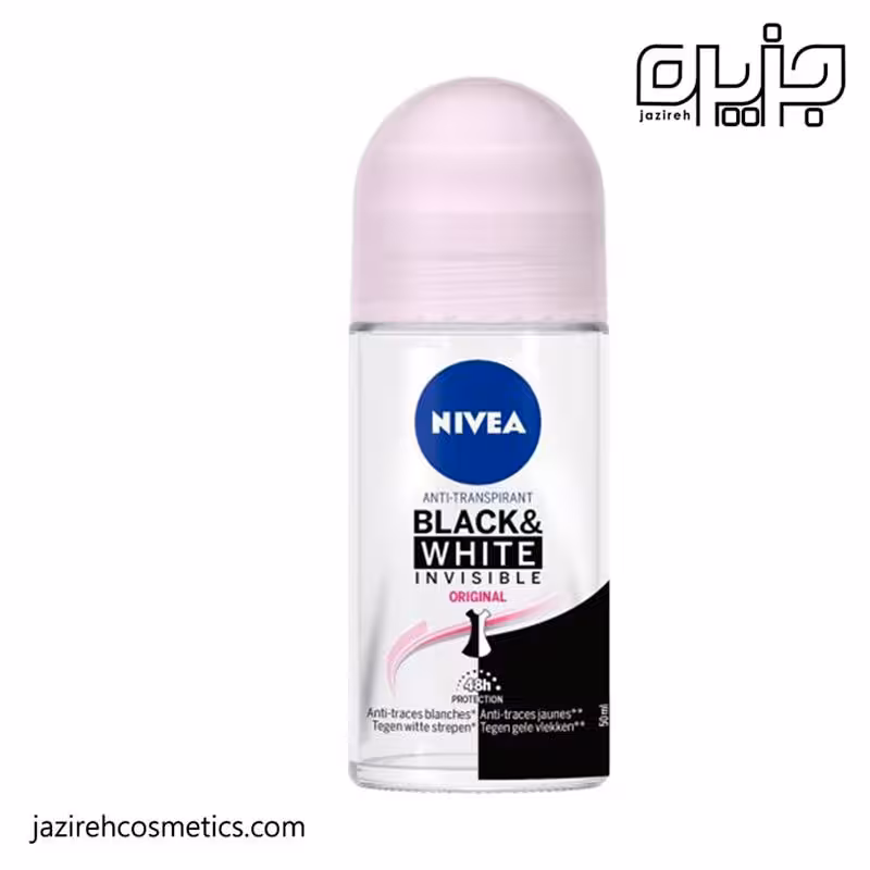 مام رول زنانه نیوآ مدل BLACK & WHITE INVISIBLE orginalحجم 50 میل