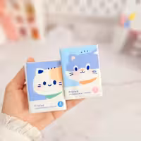 دستمال کاغذی جیبی طرح گربه آبی