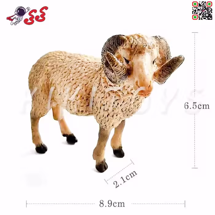 فیگور حیوانات قوچ شاخدار اسباب بازی Fiqure of ram