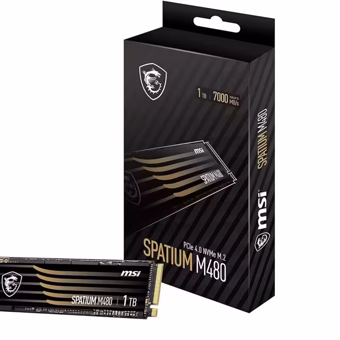 حافظه SSD اینترنال ام اس آی مدل SPATIUM M480 PCIe 4.0 NVMe M.2 ظرفیت 1TB