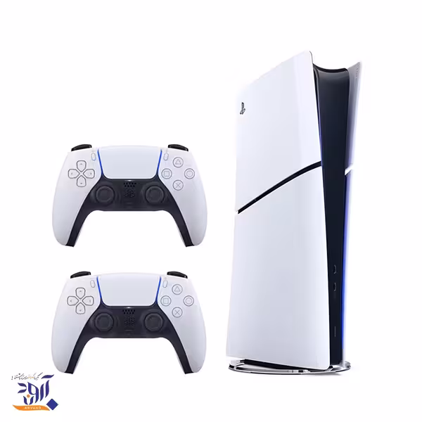 باندل کنسول بازی سونی مدل پلی استیشن 5 اسلیم دیجیتال 2000 آسیا   دسته دوال سنس سفید
