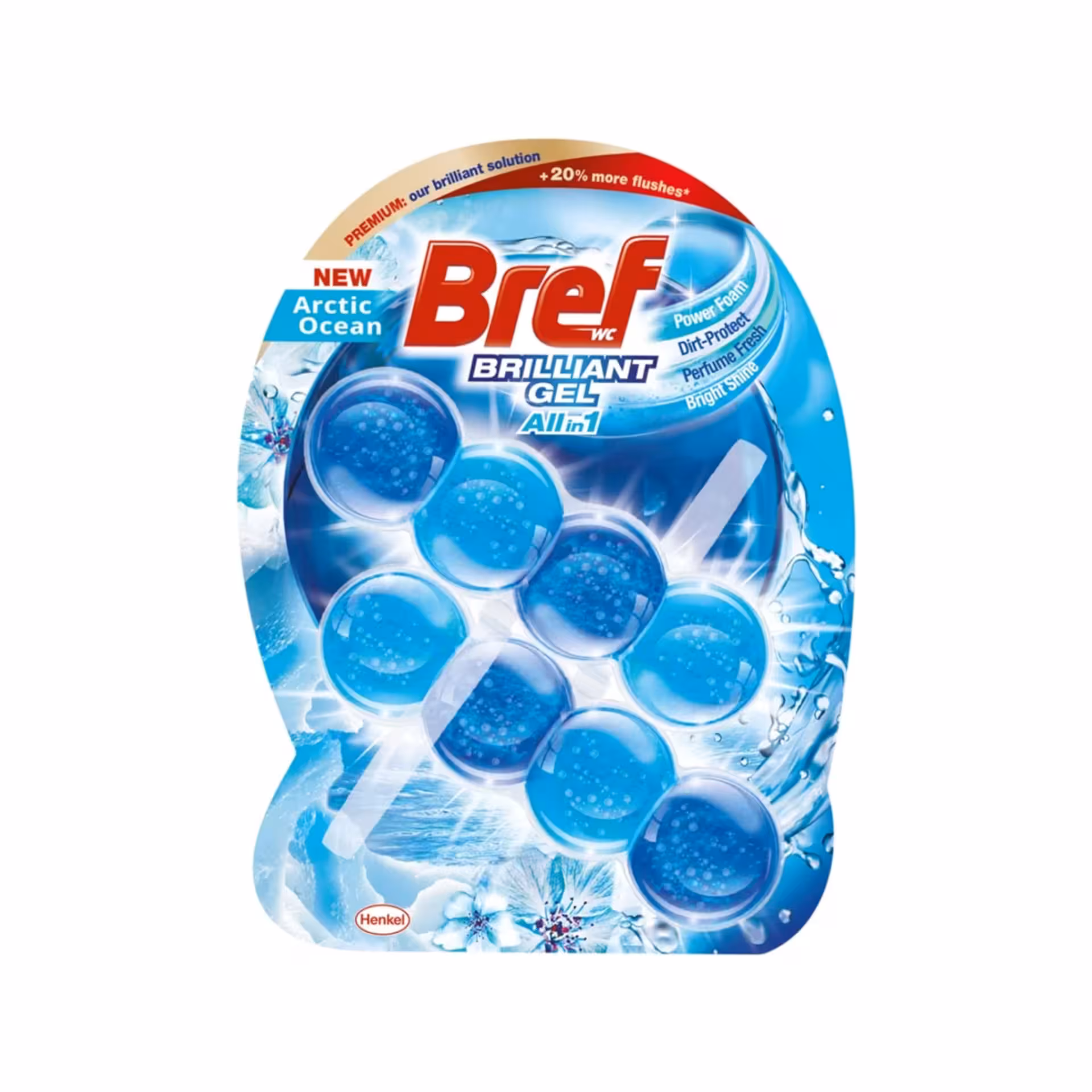 خوشبوکننده و ضدعفونی کننده برف توپی ژله ای با رایحه اقیانوس بسته 8 عددی