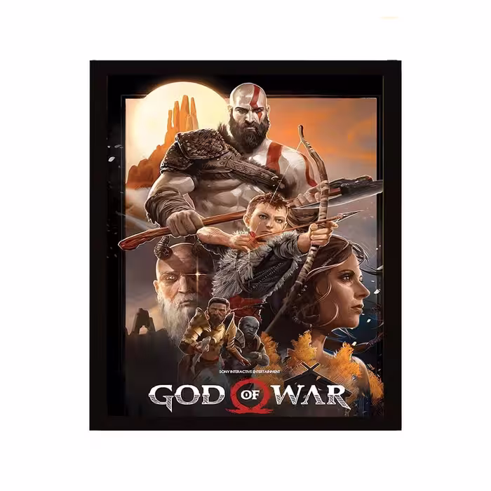 تابلو گیمینگ  35×45 طرح – God Of War