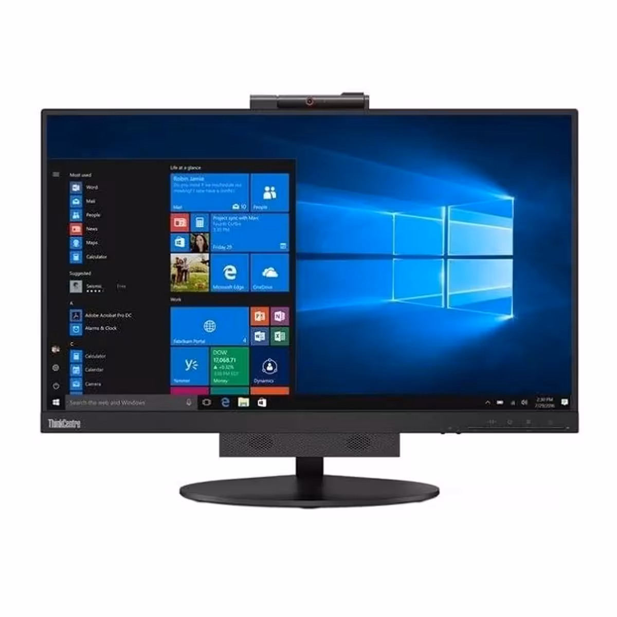 آل این وان استوک گرافیک دار 24 اینچی لنوو مدل Lenovo ThinkCentre TIO 24D Core i5 9500 8GB 256SSD 4GB