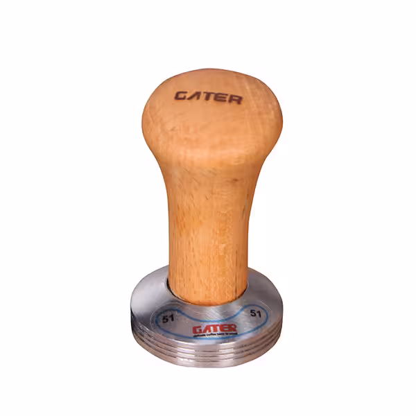 تمپر قهوه گتر مدل دسته چوبی سایز 51 | چاوه