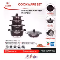 سرویس قابلمه 10 پارچه لایف اسمایل FLCM10