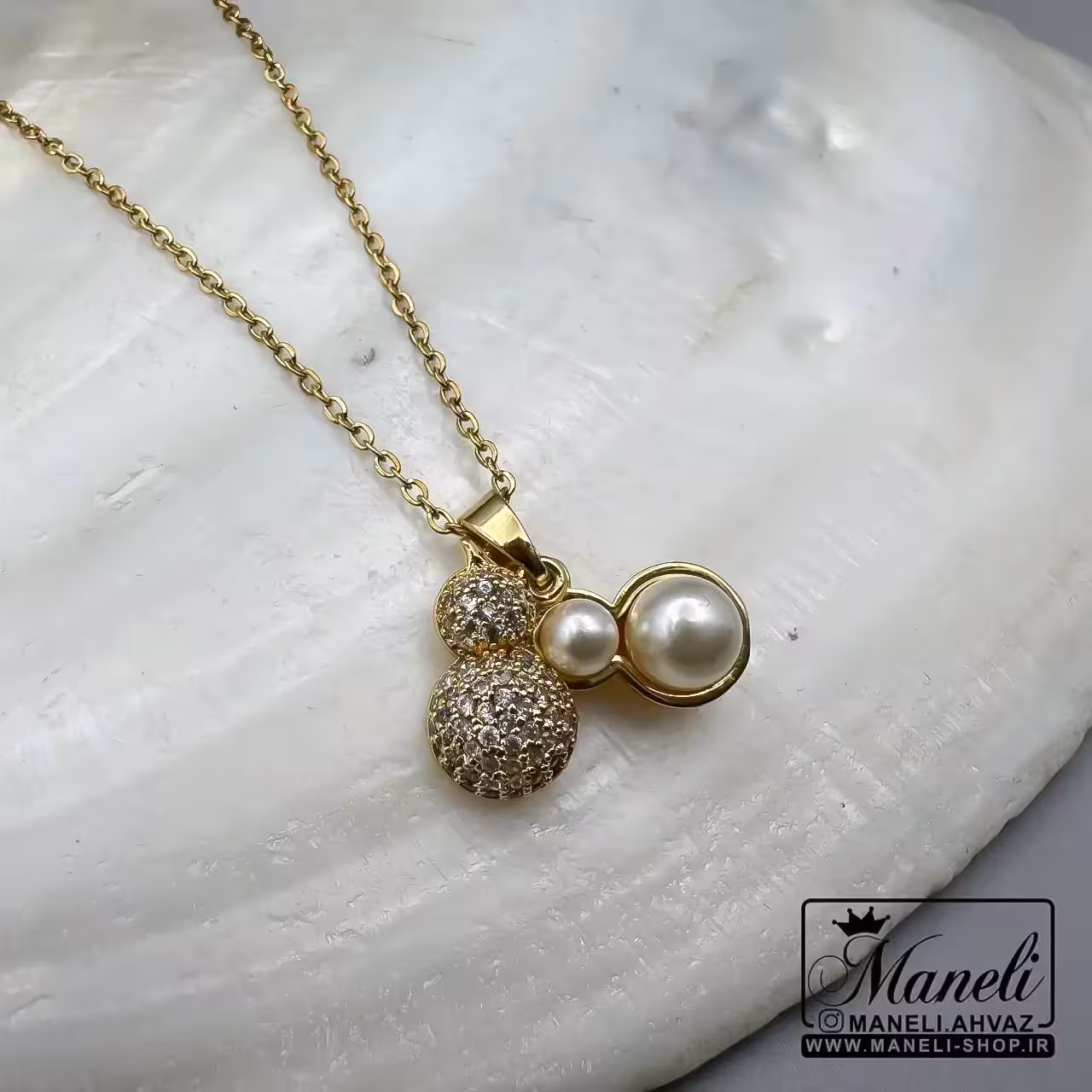 گردنبند زنانه رنگ ثابت طلایی|140405105