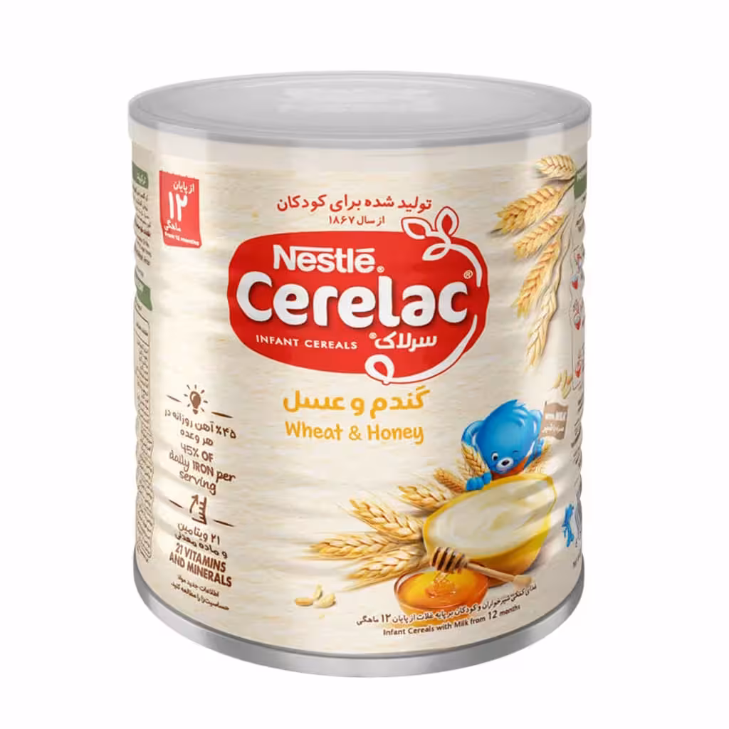 سرلاک 12+ماه گندم عسل شیر 400گرم نستله NESTLE