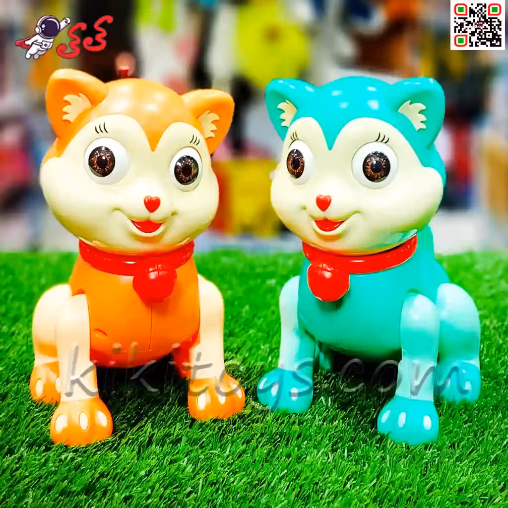 گربه موزیکال و حرکتی چشم تیله ای اسباب بازی کودک FW2070