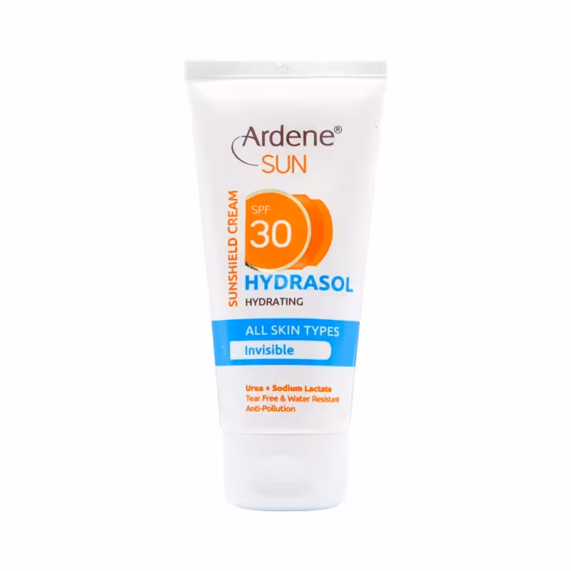 کرم ضد آفتاب SPF30 مرطوب کننده انواع پوست بدون رنگ 50 گرمی آردن