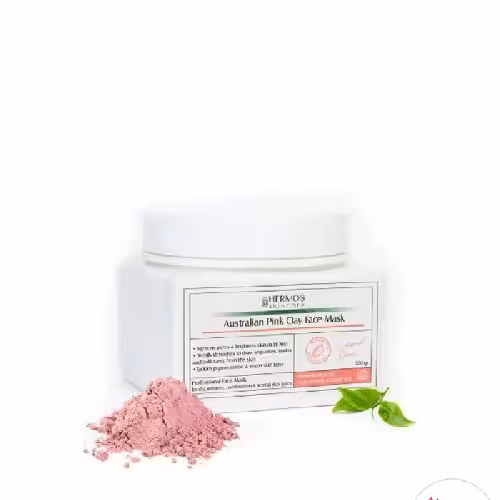 ماسک خاک رس صورتی استرالیایی هرموس حجم 300 گرم Australian Pink Clay Face Mask Hermos 300g