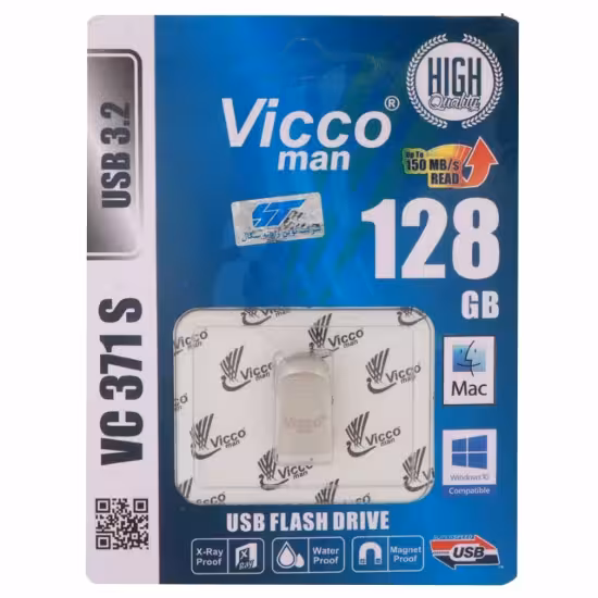 فلش مموری ویکومن مدل VC371 S USB3.2 ظرفیت 128 گیگابایت