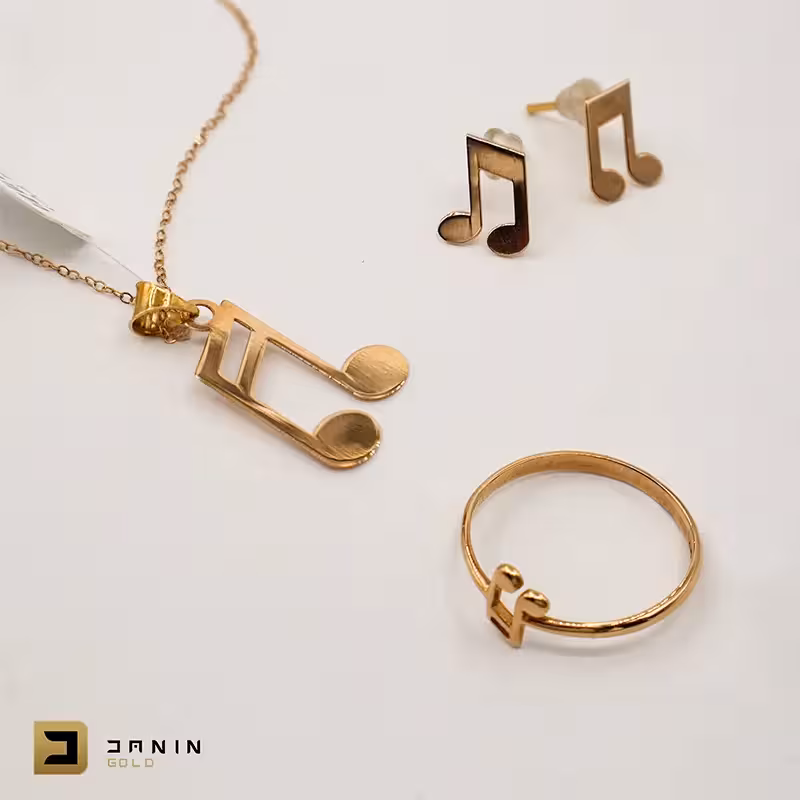 نیم ست سبک طرح نوت موسیقی