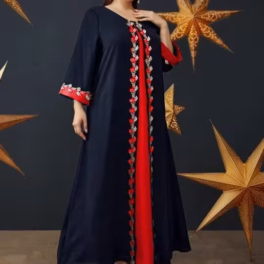 لباس زنانه مجلسی گل برجسته