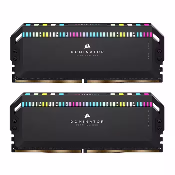 رم DDR5 دسکتاپ 32 گیگابایت 5600MHz CL36 کورسیر مدل EXPO Dominator RGB Black دو کاناله